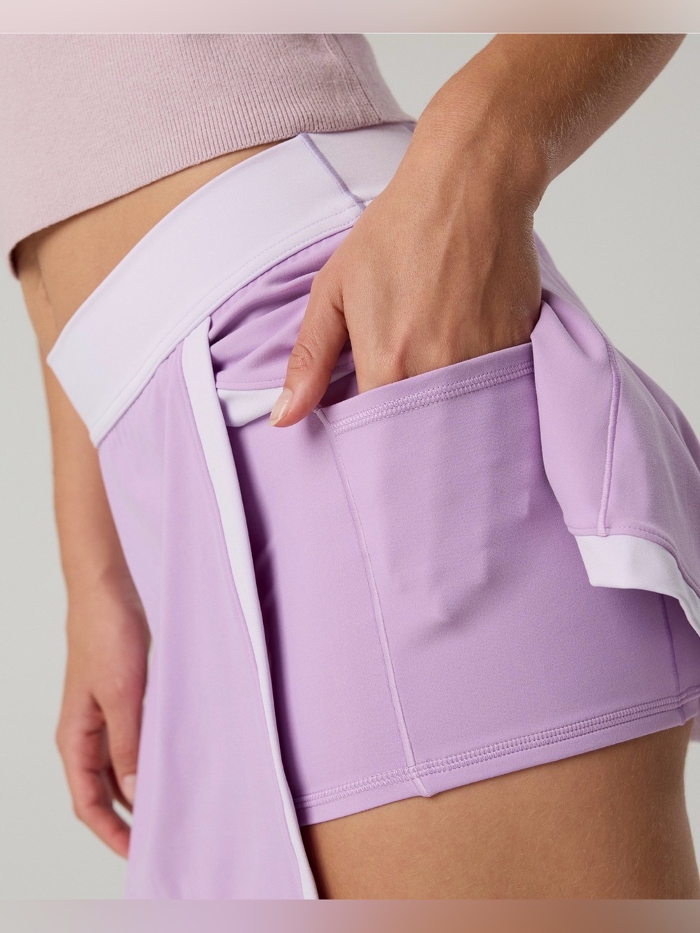 OFFLINE by Aerie Real Me XTRA Skort Lavender XL NWT Active Skirt Shorts - Picture 7 of 8